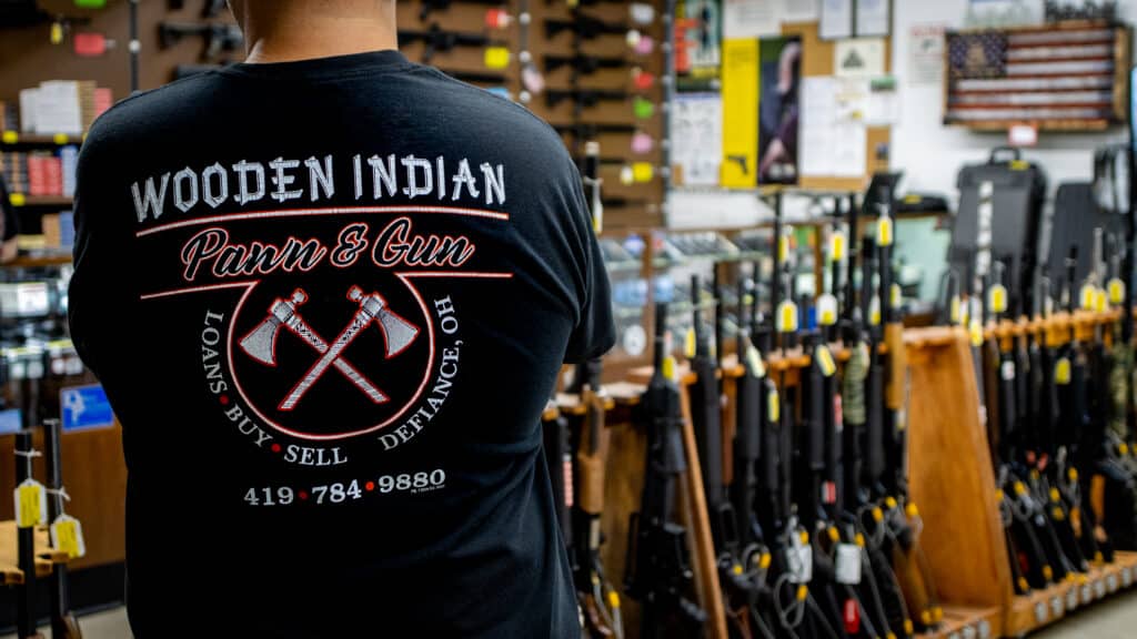 Wooden Indian Pawn & Gun – Defiance, OH